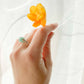 Anello Elastico Argento Cubo Amazzonite