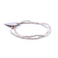 Bracciale Argento Doppio, Cuore Diverso