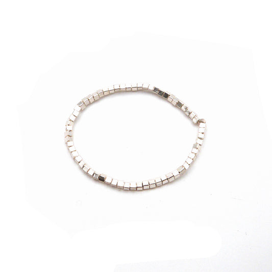 Bracciale Argento Cubo Medio