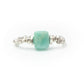Anello Elastico Argento Cubo Amazzonite