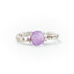 Anello Argento Cubo Ametista