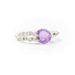 Anello Argento Cubo Ametista