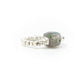 Anello Elastico Argento Cubo Labradorite