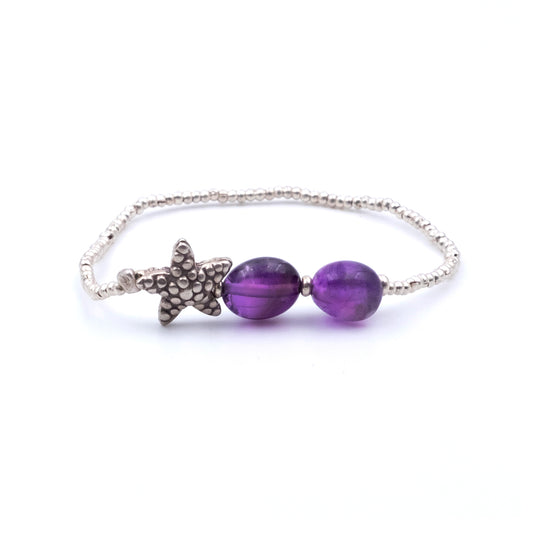 IDA Bracciale Argento Stella & Ametista