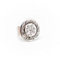 Anello Argento Moneta Cuore