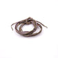 Bracciale Seta Tonalità Nero/Marrone