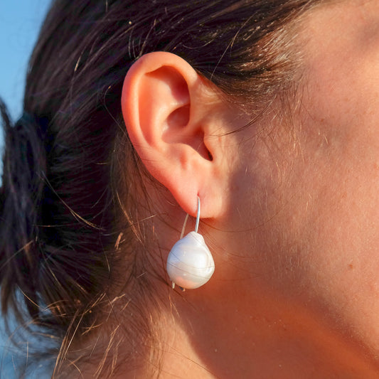 Perla Barocca orecchini Argento