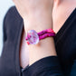 Bracciale Seta Calza Fucsia