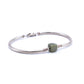 Bracciale Argento Granato Verde