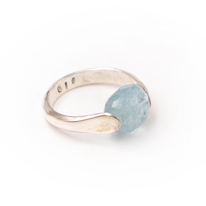 TI TENGO Anello Argento  Acquamarina